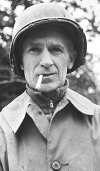Ernie Pyle Wearing Helmet