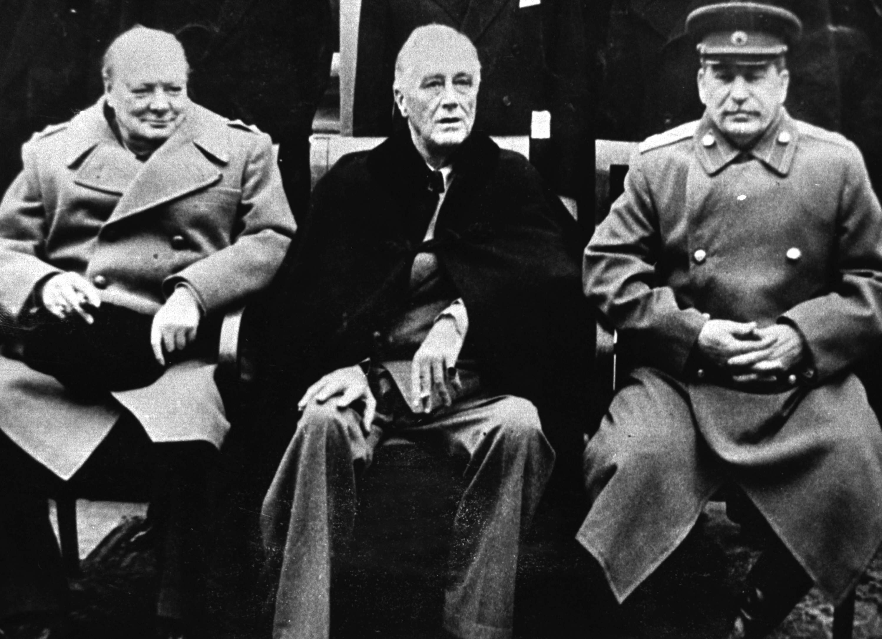 Yalta Conference. Winston Churchill, Franklin